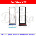 Vivo Y22 Sim Tray Micro SD Card Slot Holder Adapter – Replacement Part. 