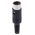 Din plug 13 pin male inline audio adapter connector for atari st kenwood icom. 