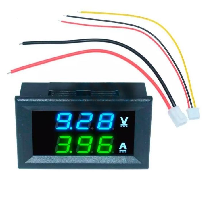 0.56inch%20Mini%20Digital%20Voltmeter%20Ammeter%20DC%20100V%2010A%20Panel%20Amp%20Voltage%20Current%20Meter%20Tester%200.56"%20Blue%20Green%20Dual%20LED%20Display%20-%20Image%202