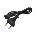 2 Pin AC Power Supply Cable 1.5M EU Standard High Quality Lead Wire Charging AC Cord For Laptop Desktop Printer Adapter Scanner Charger. 