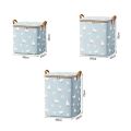 Quilt Storage Bag Foldable Clothes Storage Bins Daisy Closet Organizer Storage Containers Sorting Storage Box with Handles.