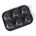 6 Cups Carbon steel Mini Muffin Bun Pan non-stick Cupcake Baking Bakeware Mould Tray Cake mold.