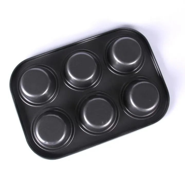6%20Cups%20Carbon%20steel%20Mini%20Muffin%20Bun%20Pan%20non-stick%20Cupcake%20Baking%20Bakeware%20Mould%20Tray%20Cake%20mold%20-%20Image%203