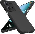 Xiaomi Redmi 15C 4G Premium Silicone Matte Soft Phone Case - Black & Blue. 
