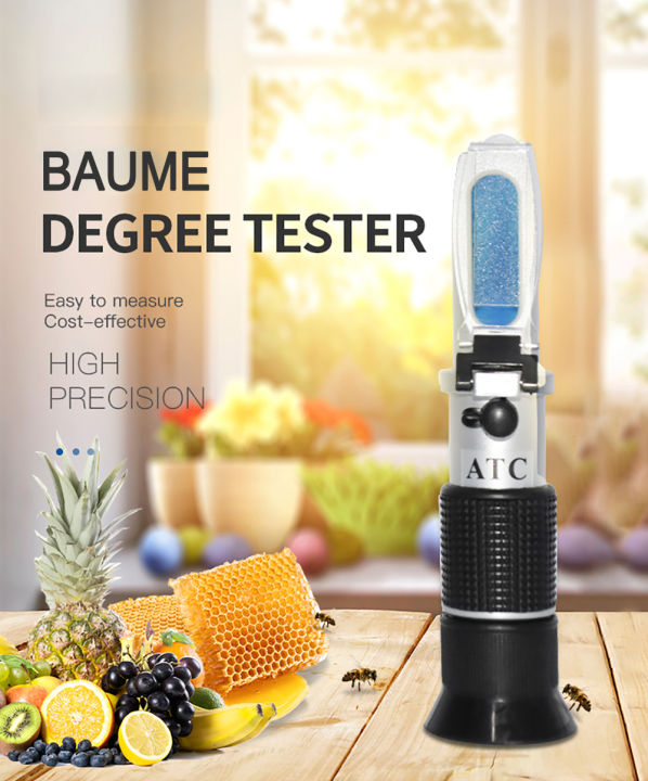 KOGEEK%20Honey%20Meter%20Honey%20Refractometer%20with%20ATC%20Function%20Honey%20Baume%20Degree%20Measuring%20Device%20Honey%20Moisture%20Tester%20Baume%20Meter%2058-90%25%20Brix%20-%20Image%202
