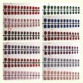 【Ready Stock Simple Solid Color Fake Nail 24 Pieces of Nail Pieces Fake Nail Art Finished Beauty Care.