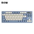 BOW Wireless Gaming Mechanical Keyboard Hot Swap RGB Bluetooth Keyboard Rechargeable Wired Keyboard With Multi-Function Knobs.