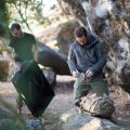 Men Casual Cargo Pants Elastic Classic Outdoor Hiking Trekking Tactical Sweatpants Manycket Trousers.
