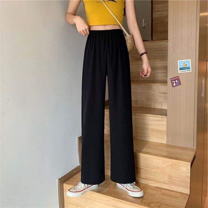 Wide%20Leg%20Pants%20Women%20Loose%20High%20Waist%20Black%20Basic%20Fashion%20Ulzzang%20All-match%20OL%20Casual%20Baggy%20Clothes%20Mujer%20Trousers%20Teens%20Street%20-%20Image%206