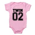 Twin Clothes Twins Matching Baby Bodysuit Cotton Boys Girls Onesies Newborn Baby Body Romper Summer Twins Outfits Gift for Twins. 