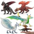 Large Fiery Dragons Figure Toy Set Educational Simulated Dinosaur Model. 