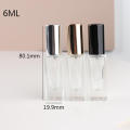 transparent Perfume Spray Bottle square design glass vial thick glass Glass Atomizer perfume atomizer square Cosmetic Bottle. 