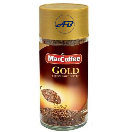 MacCoffee Gold Freeze Dried Coffee Jar 200gm