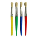 EZONE Paint Brush For Children Oil Watercolor Painting Candy Color Plastic Handel Bristel Brushes Gouache Drawing Art Supply.