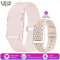 LIGE brand screenless smartwatch for men and women, outdoor sports and fitness, heart rate monitor 1ATM, waterproof.