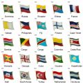 Country Flag Badge Flag Brooch National Flag Lapel Pin International Travel Pins Collections.