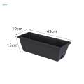4x Flower Window Box Planters Vegetable Planters with Trays Container for Yard. 