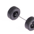 【Yurui】1/64 Model Car With Tires 1 Set Plastic Basic Modified Parts For.