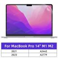 Screen Protector for MacBook All Models Air 13 M1 M2 Pro 13 14 15 16 Touch Bar Max Cover HD Film Soft Guard Accessories.
