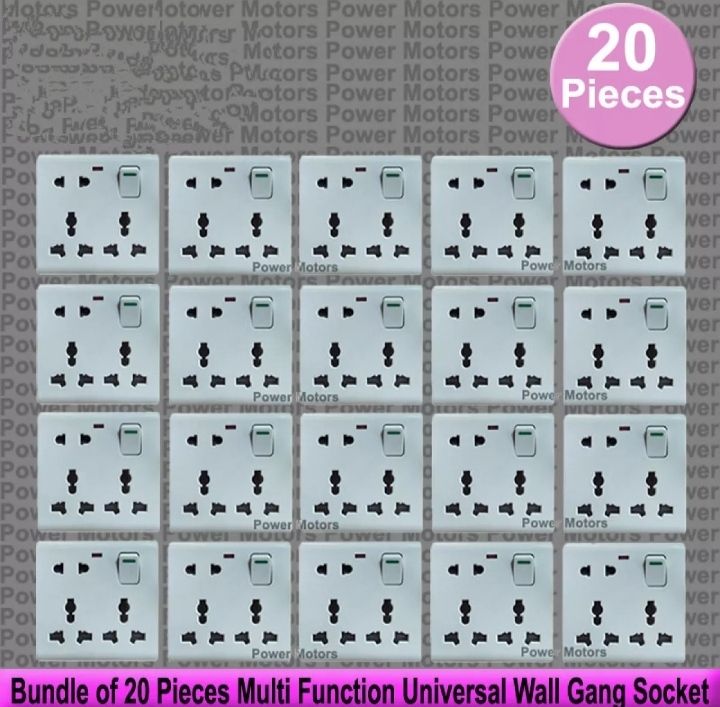 Bundle%20of%2020%20Pieces%20Multi%20Function%20Universal%20Wall%20Gang%20Socket%20-%208%20Pin%20Gang%20Universal%20Socket%20-%20Image%202