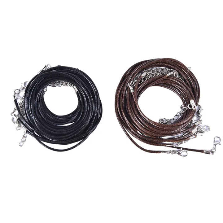 10PCS%201.5mm%20Adjustable%20Black%20Leather%20Cord%20Rope%20For%20DIY%20Necklace%20Bracelet%20Making%20-%20Image%207