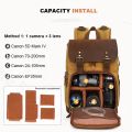 Professional DSLR Camera Bag Men/Women Backpack Waterproof Photography Backpack Outdoor Wearable for Canon Nikon for 15.4 Inch. 