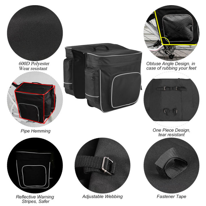 ROSWHEEL%20Cycling%202%20in%201%2030L%20Bicycle%20Black%20Rear%20Double%20Side%20Rack%20Bag%20Tail%20Seat%20Pannier%20Outdoor%20Cycling%20Saddle%20Storage%20-%20Image%208