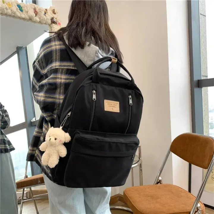 JULYCCINO%20Multifunction%20Double%20Zipper%20Women%20Backpack%20Teenager%20Girls%20Laptop%20Backpack%20Student%20Shoulder%20Bag%20Korean%20Style%20Schoolbag%20-%20Image%203