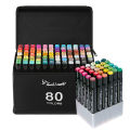 12-80 Colors Art Marker Alcohol Felt Pen Manga Sketching Markers Dual Brush Art School Supplies Drawing Set School Supplies Amour zii.