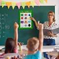 Foldable Pocket Chart Recognition Educational 12 Pockets Shape Color for Home Toddlers.