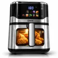 Disnie DAF-6.5L-V2 Healthy Air Fryer, 6.5L Large Capacity, 1500W, Digital Touch Screen, Inverter Technology, 360° Air Circulation, Oil-Free Crispy Fries.