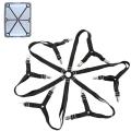 12 Clips Elastic Bed Sheet Grippers Belt Fastener Non-Slip Strap Mattress Clip Fasteners Cover Blankets Grippers Organize Gadget.