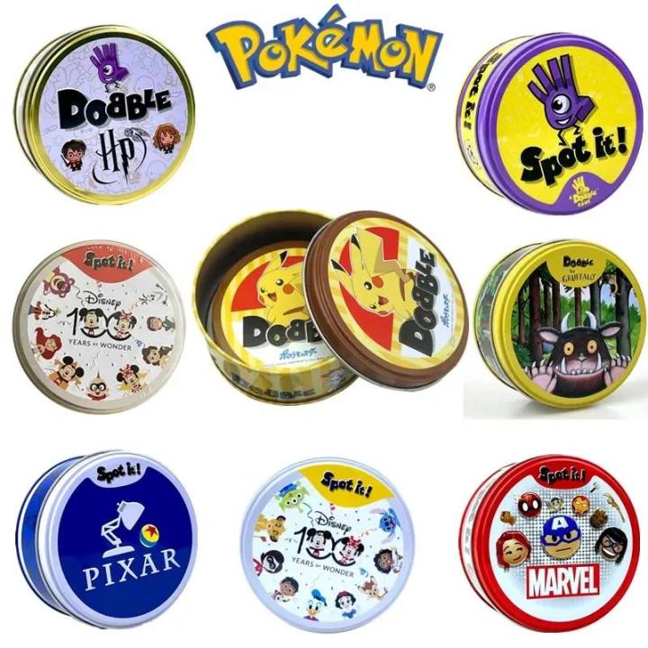 Spot It Dobble Pokemon Harry Potter Disney Pixar Letter Board Games Kids  Camping Party Collectible Double Game Card Games Gifts MuXiaRe |  Daraz.com.bd