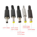 10Pcs/Lot DC Power Plug Solder Wire Connector 4.0/4.8*1.7mm 3.5*1.3mm 6.5*4.4mm 5.5*2.1/2.5mm DC Male Plug Socket Mount Adapter. 
