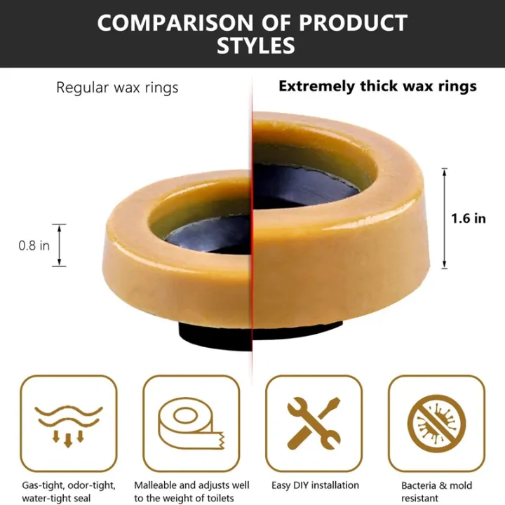 Toilet%20Wax%20Ring%20Kit%20for%20Floor%20Outlet%20Toilets%20New%20Install%20or%20Re-seat%20Include%20Closet%20Bolts,Bolt%20Caps,Flange%20and%20Washers%20-%20Image%206