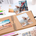 DIY 60 Pages Photo Album Kraft Paper Scrapbook Multifunction Picture Book Scrapbooking Albums Crafts Commemorative Birthday Gift Amour zii.