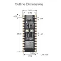 ESP32-C6-Pico Development Board WiFi 6 Microcontroller ESP32-C6-MINI-1 Module Supports for ESP-IDF. 