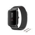 Magnetic metallic smartwatch strap-GTS 2e BIP BIP U BIP U Verge Haylou-Mibro Air LS02 Mibro-Mibro Color Mibro Color Mibro Lite-black for Amazfit.. 