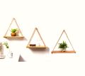 Wall Floating Shelf Wood Hanging Rack A Set Of 3 Pieces - Wall Decoration. 