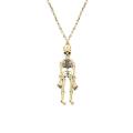 Men's women's necklace Pendant necklace Eye-catching pendant Bronze pendant necklace Steampunk gothic necklace Vintage jewelry Skeleton pendant necklace Couple jewelry gift Steam punk necklace for.