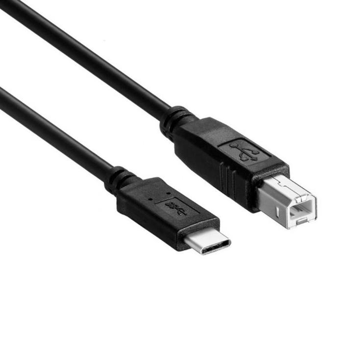 Data Cable for Laptop Printer-2 x Type C Printer Cable-Black