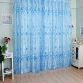 Floral Tulle Voile Door Window Curtain Drape Panel Sheer Scarf Valances Divider Sheer Window Curtains Living Room Decor. 