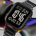 SKMEI Genuine Men's Electric Watch Life Waterproof Stainless Steel Watch Clock EL Luminous Countdown Double Time 2259. 
