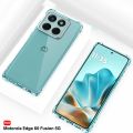 Crystal Clear Back Cover Case for Motorola Moto Edge 60 Fusion 5G | Shockproof Soft TPU Case | Cushioned Edges for Ultimate Protection Back Cover Case (TPU, Transparent).