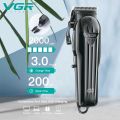 VGR Clipper Hair Cutting Machine Electric Hair Clipper Professional Hair Trimmer Cordless Trimmer for Men Digital Display V-282. 
