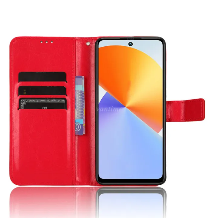 Vantime%20for%20Infinix%20Note%2030%20VIP%20Retro%20Crazy-horse%20Wallet%20Case%20Cards%20Holder%20Flip%20Cover%20-%20Image%203
