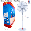 Noha full Stand Solar Fan With Remote /16'' Stand Solar Fan Stepless Speed Switch Floor Fan Noha 16'' dc 12 volt fan. 