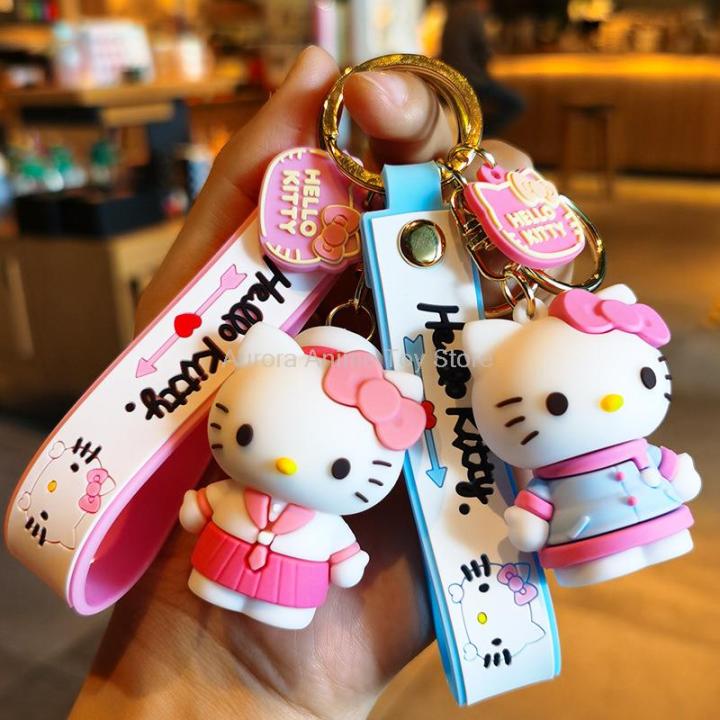 Anime Cartoon Hello Kitty Sanrio Kuromi Mymelody Pendant Keychain