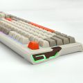 Ajazz AK510 104 Keys Retro Mechanical Keyboard SA Ball Cap PBT Internet Cafe Gaming RGB Lighting Keyboard, Cable Length 1.6m, Style:RGB Backlight + Three Orange Keycaps. 