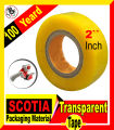 Scotia Transparent Packaging Tape 100 Yard Packaging Material. 